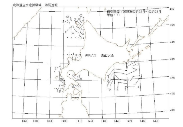 表面水温の図