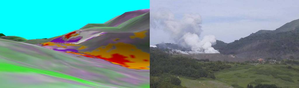 画像3-1d 被害区分図の3次元鳥瞰図
